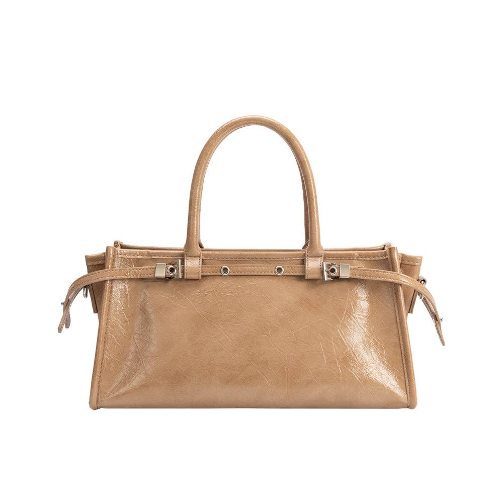 Rhonda Tan Recycled Vegan Handle Bag