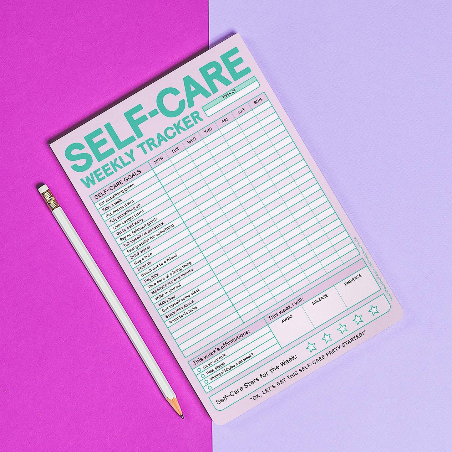 Self-Care Weekly Tracker Pad #12633