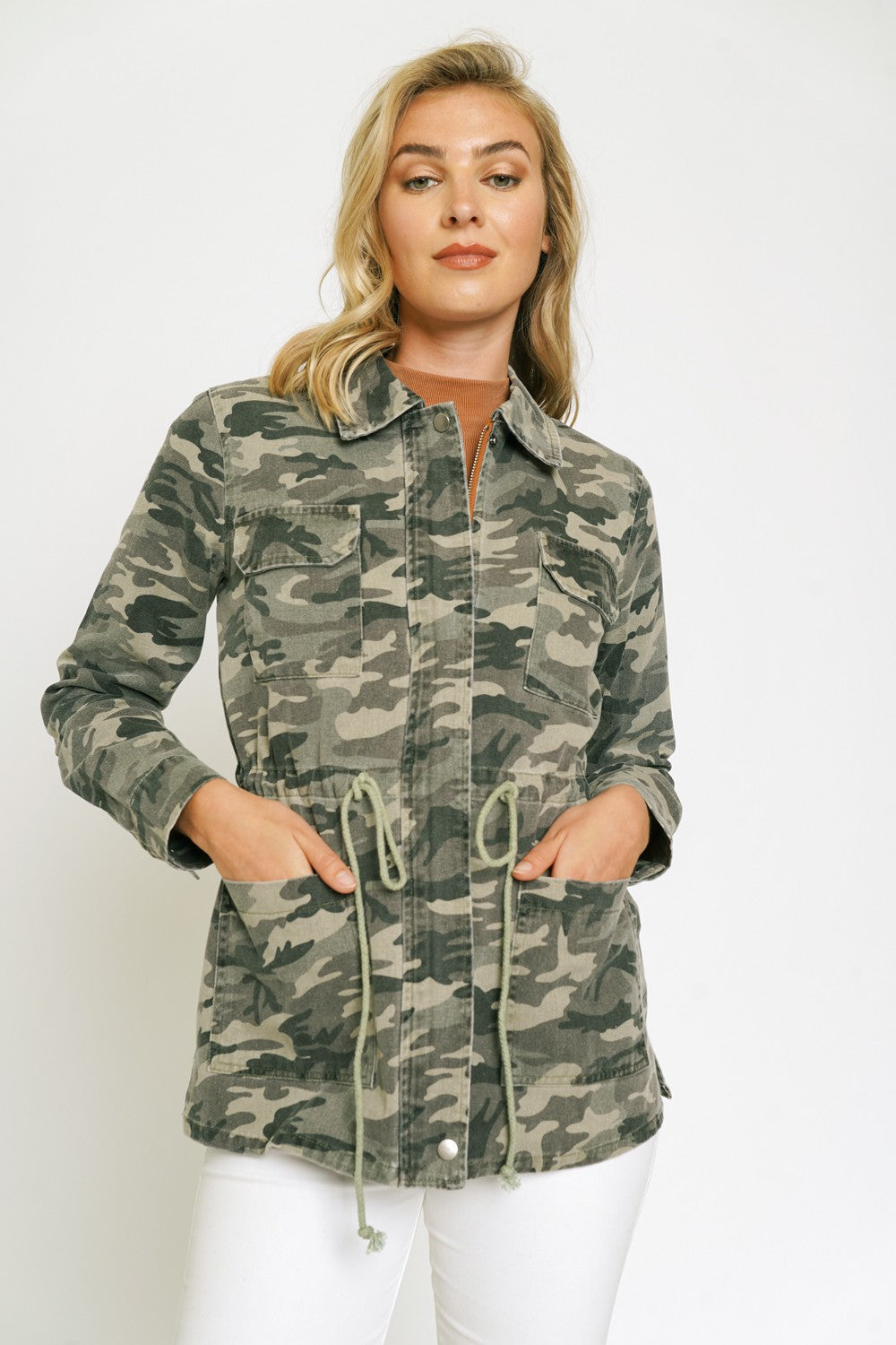 Washed Camo Utility Jacket