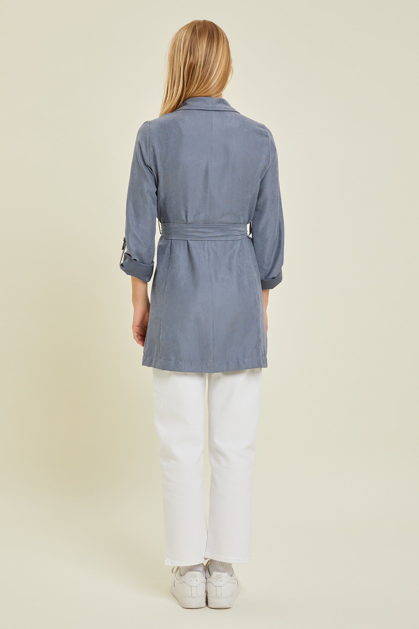 PEWTER TRENCH JACKET