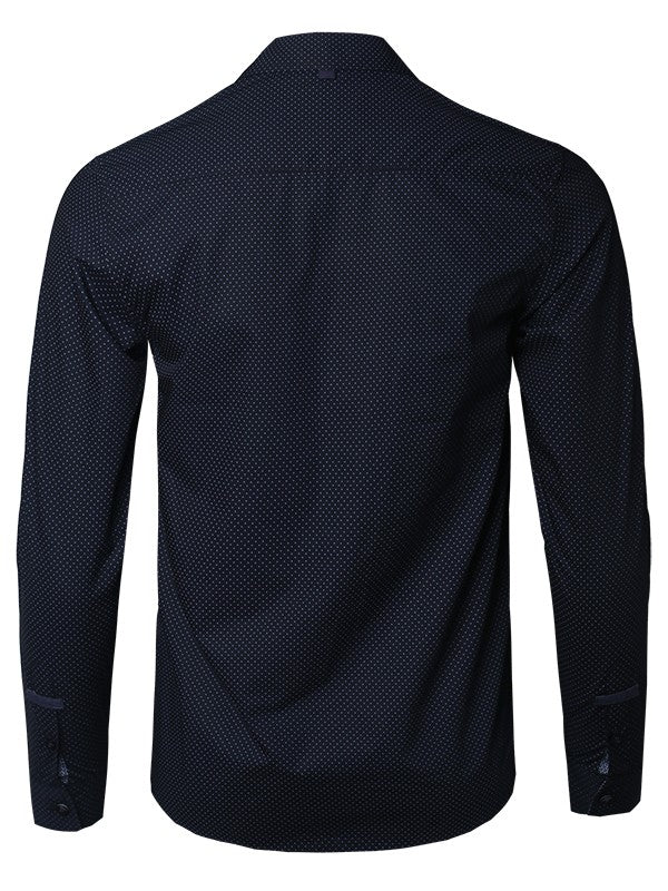Mens Premium Slim Fit Button Up Long Sleeve Shirt