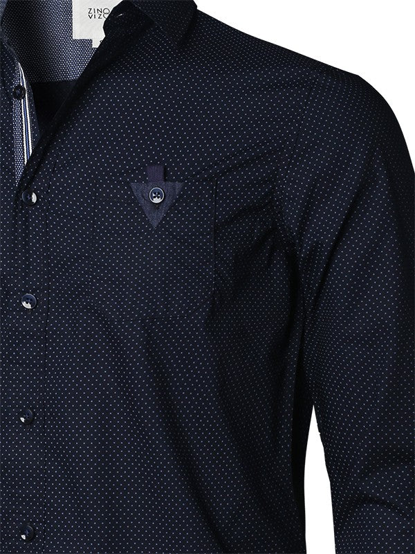 Mens Premium Slim Fit Button Up Long Sleeve Shirt