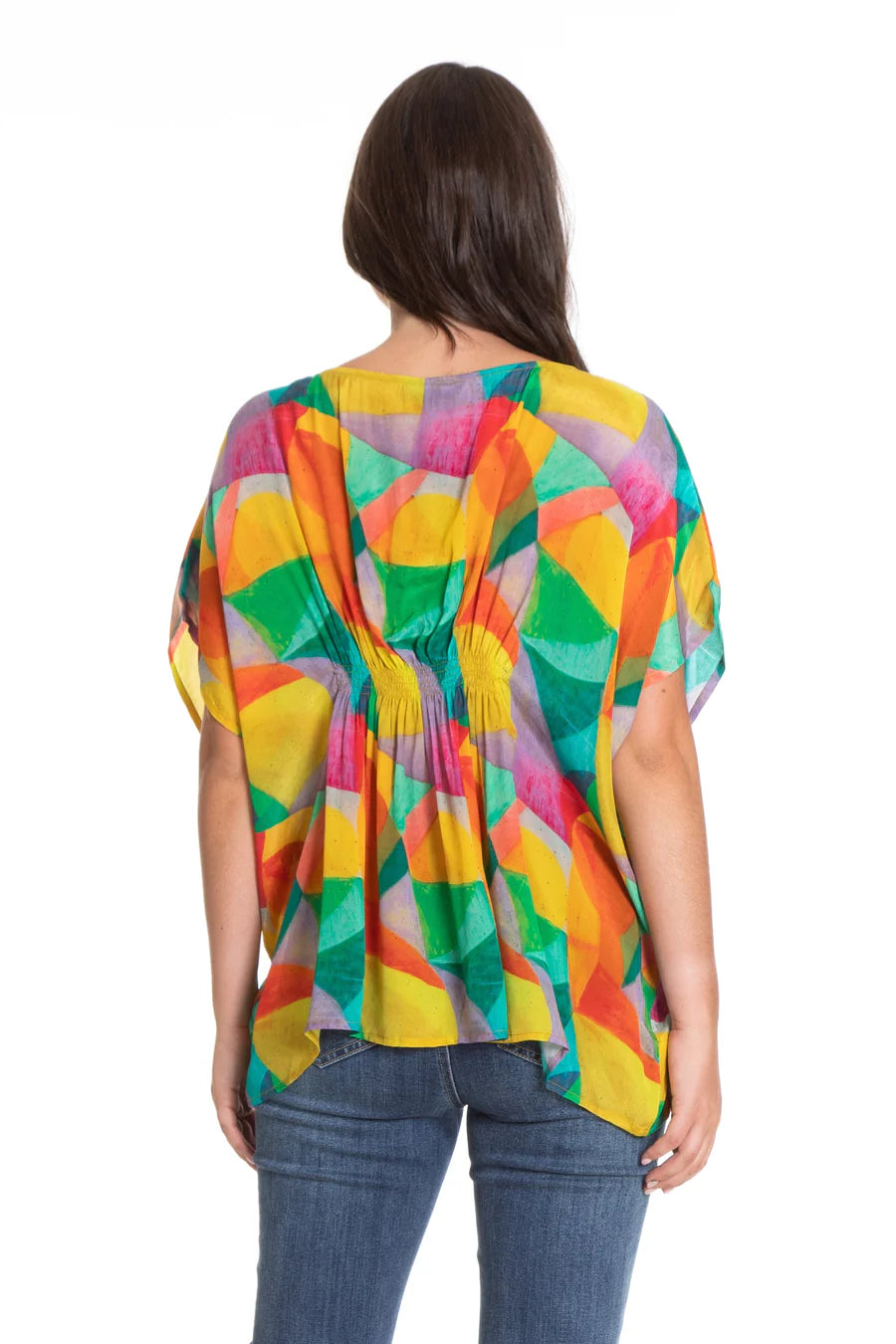 Pullover Poncho with Rushing Top