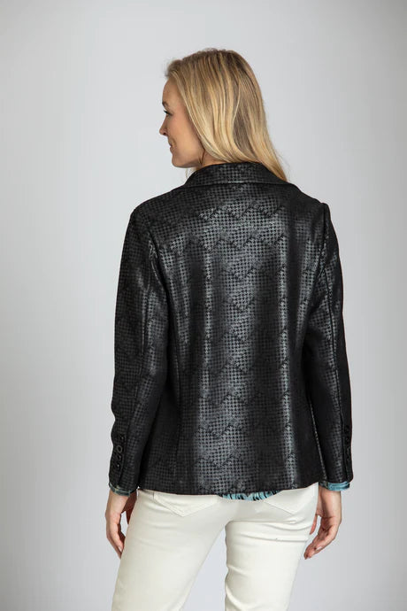Vegan Leather Blazer