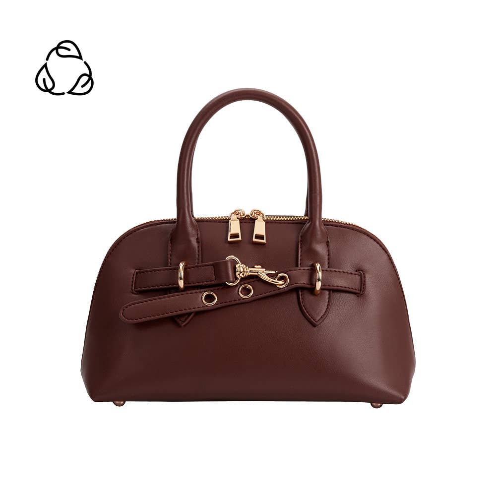 Rue Burgundy Recycled Vegan Handle Bag
