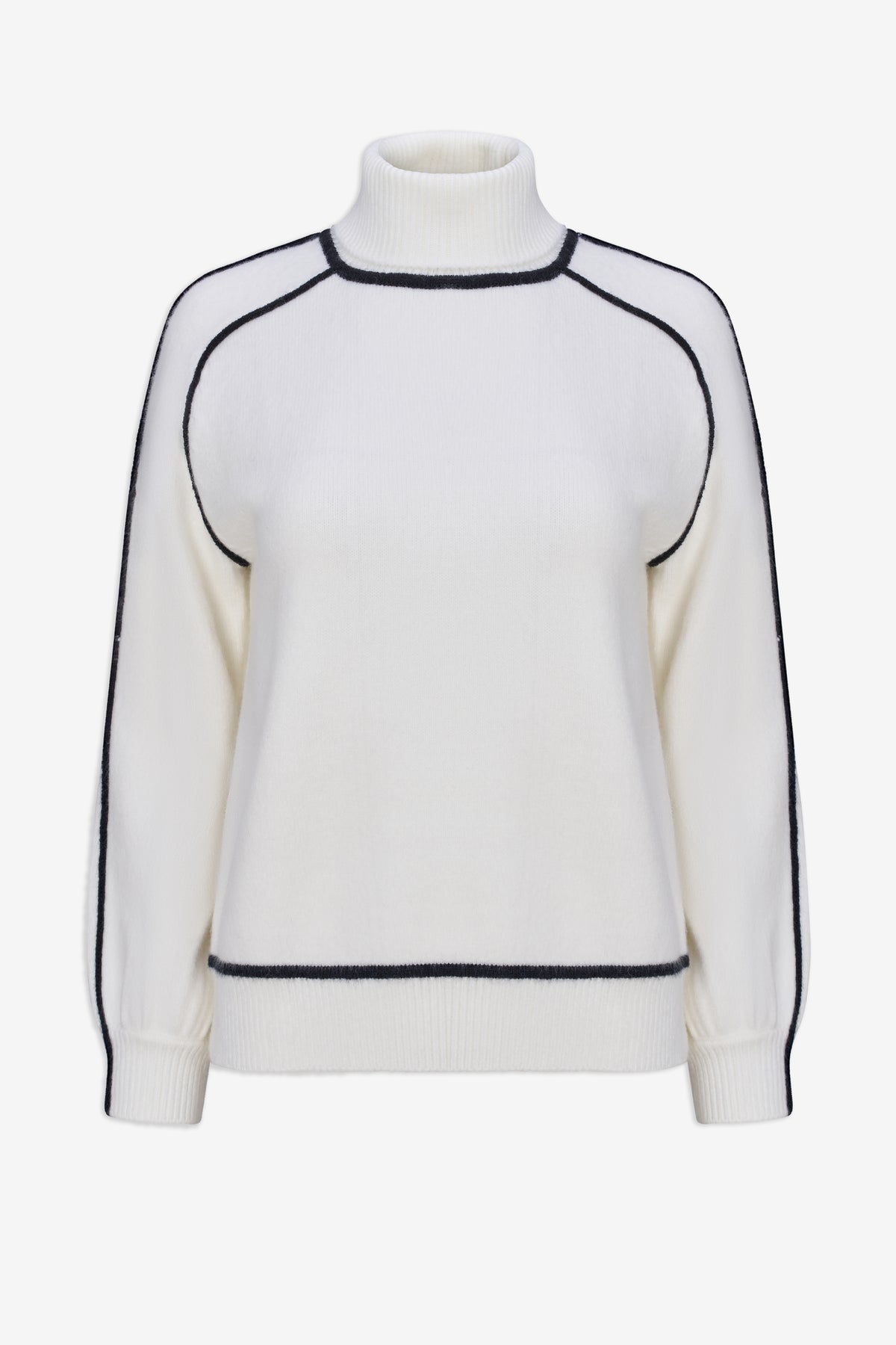 Mock Sweater w Black Contrast
