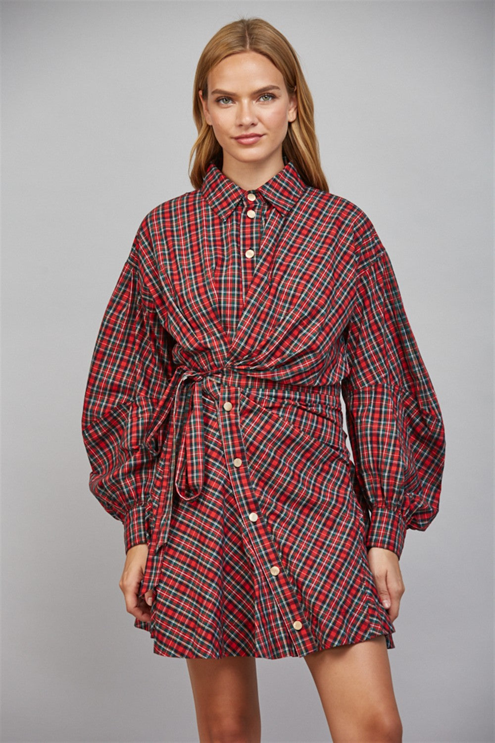 Wrap Button Down Dress