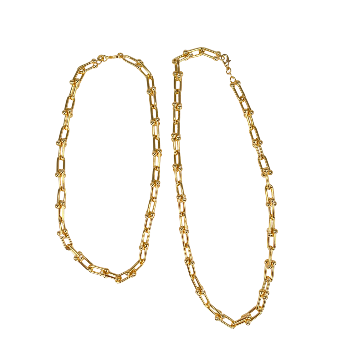 U Link Chain Necklace: 16" / 3mm