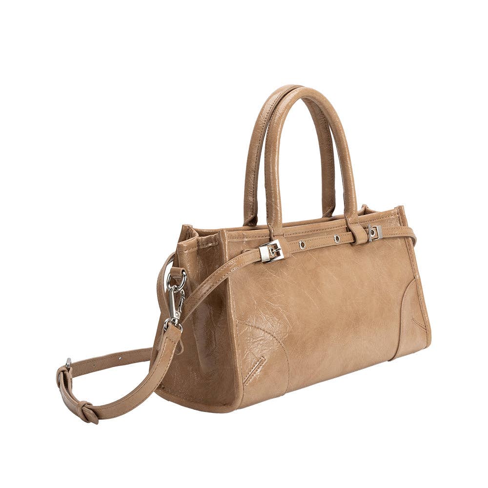 Rhonda Tan Recycled Vegan Handle Bag