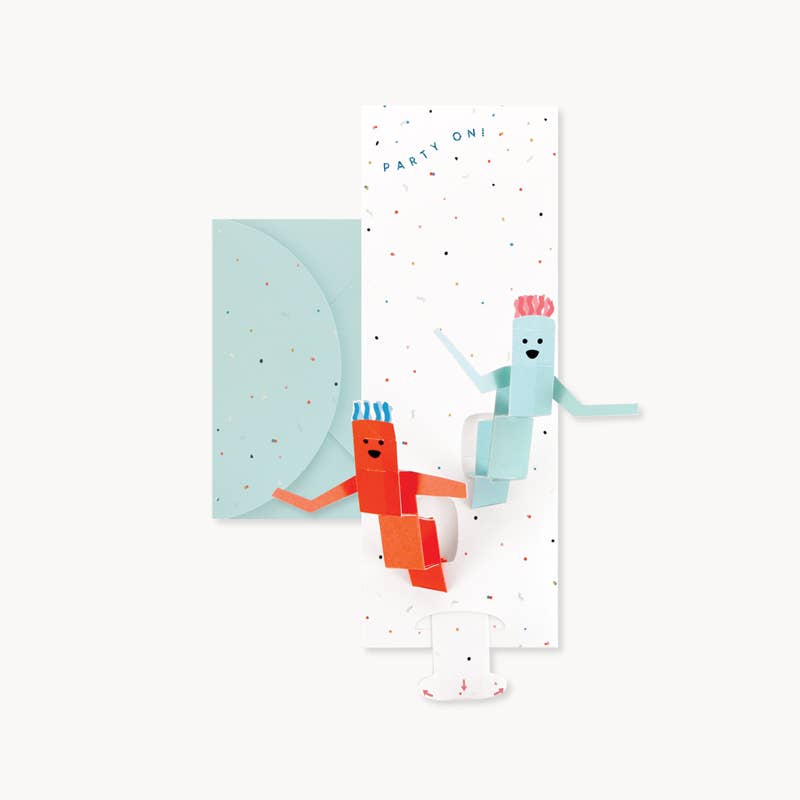 Totally Tubular - Party On Pop-Up Greeting Card