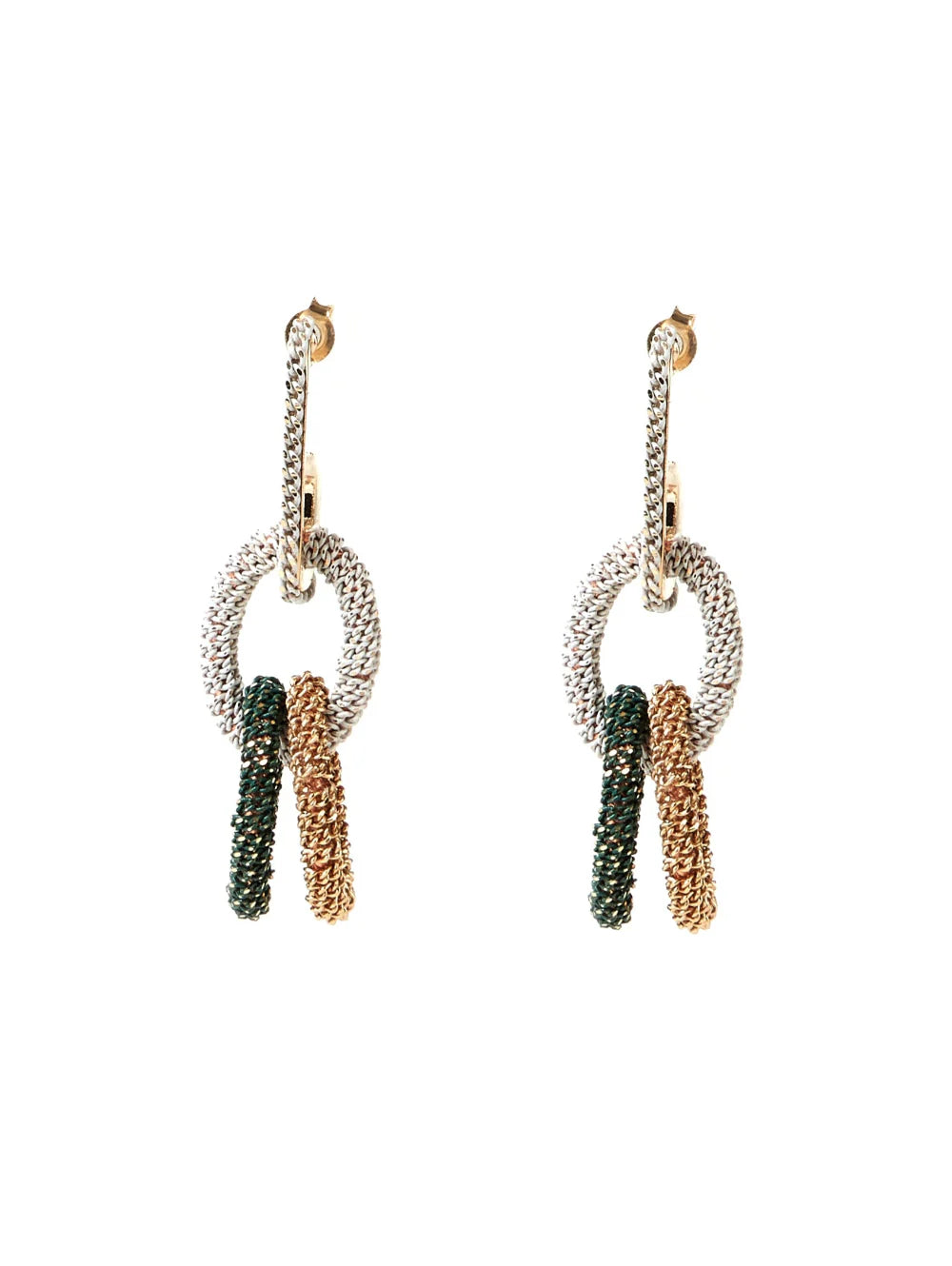 Calico Chain Earrings