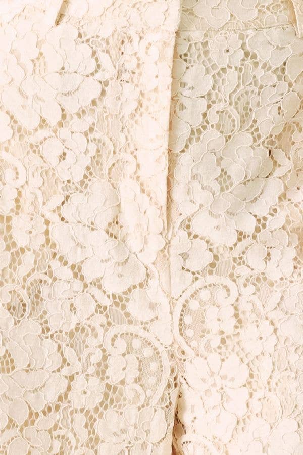Woven Lace Peach Pant