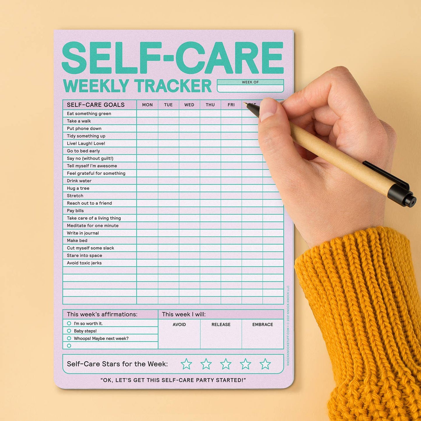 Self-Care Weekly Tracker Pad #12633