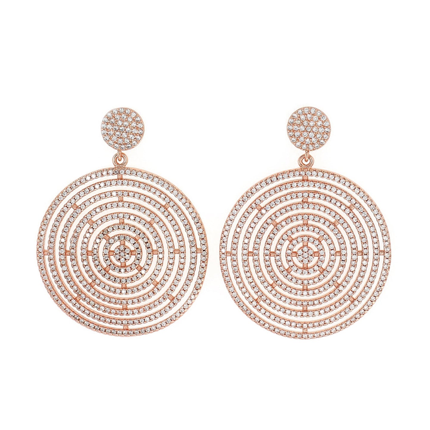 818ER106RS Rose Gld ear