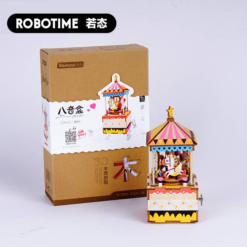 Rolife 3D Wooden Puzzles DIY Music Box Models AM304 Craft