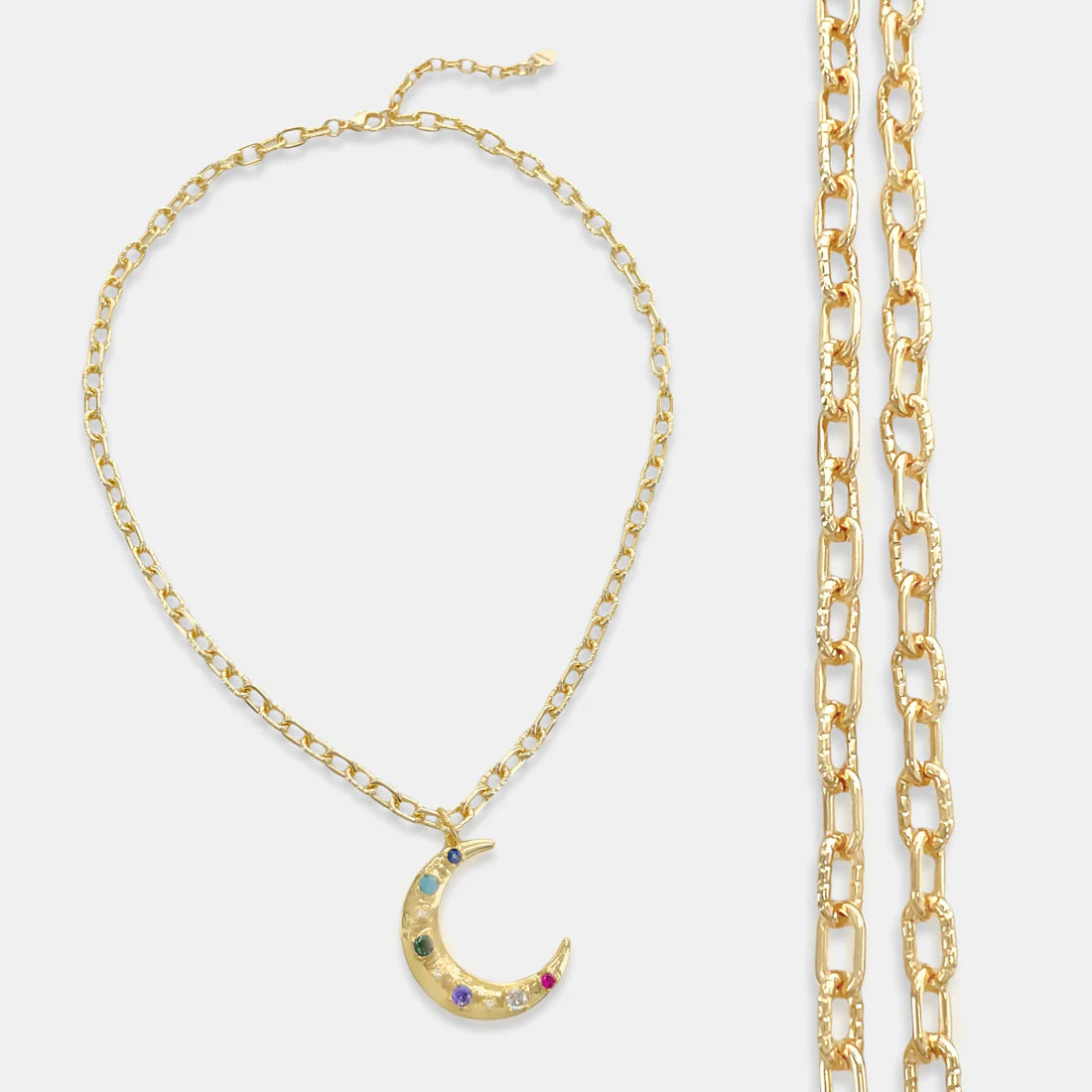 ANK222 - Swarovski Moon Chain