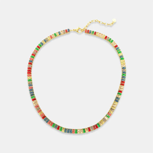 ANK333 - Baguette Cut Necklace