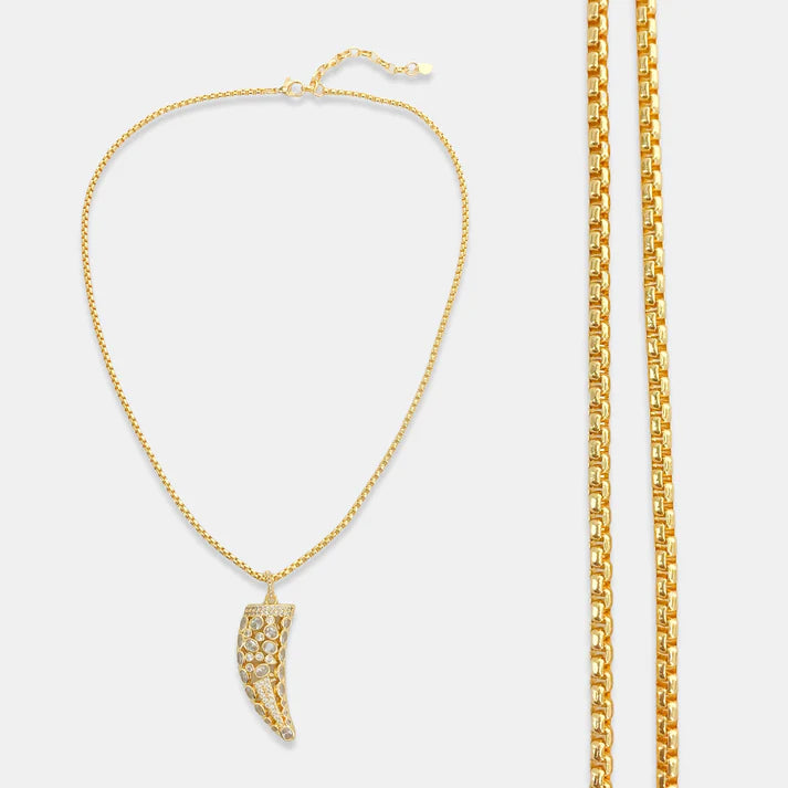 ANK364 Horn Necklace