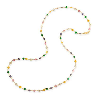 -ANK468-Long Round Necklace