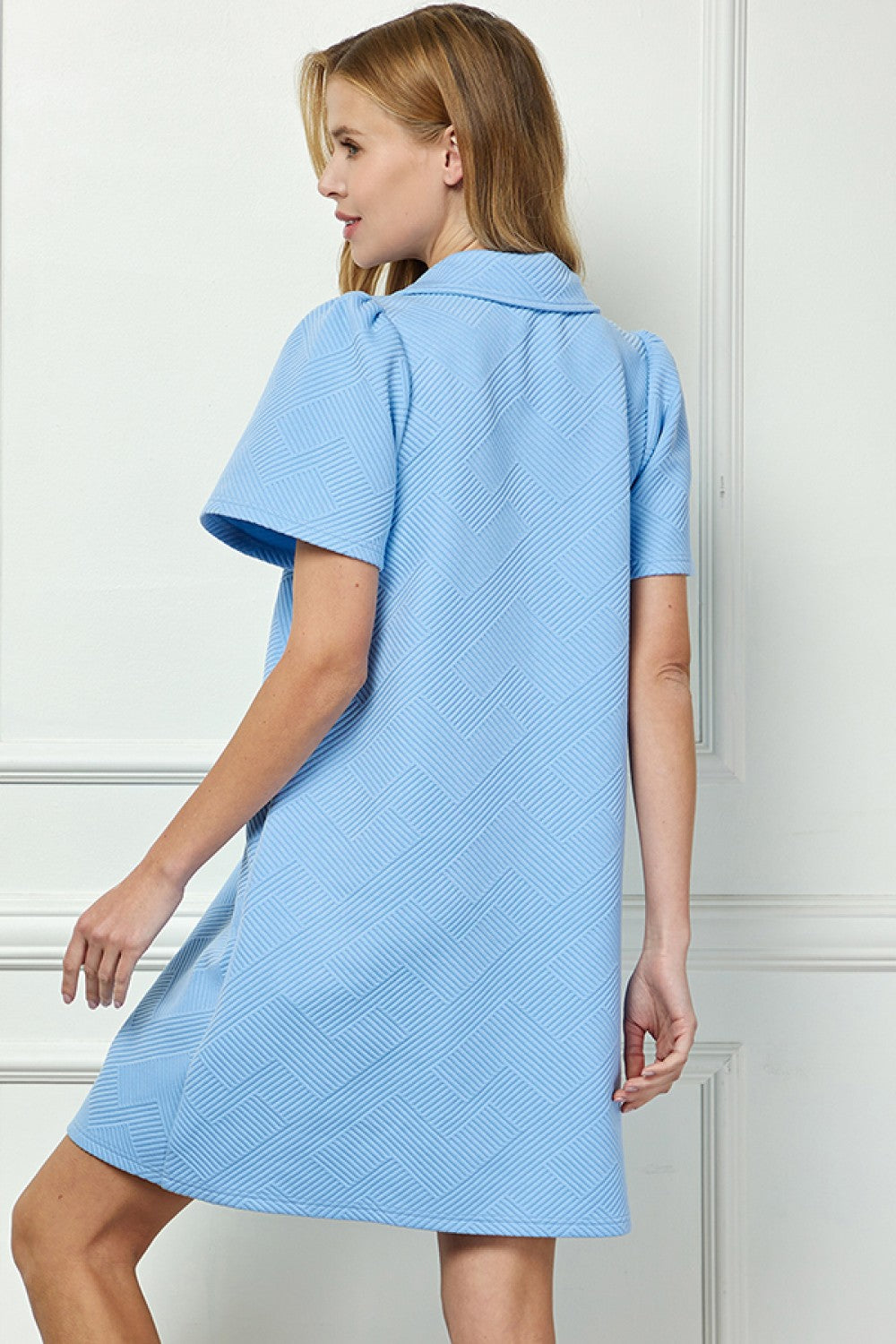 Textured Collard Dress 2