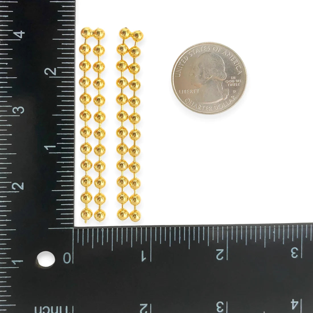 C18ER004 - Dangling Spheres Earrings