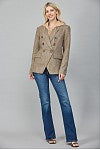 Hooded Layer Herringbone DB Jacket