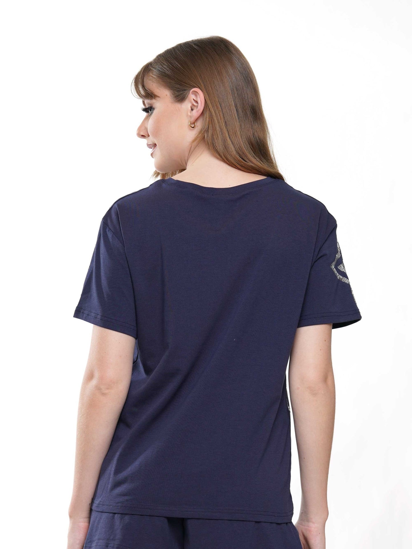 Game Day Sequin T-shirt W/Football