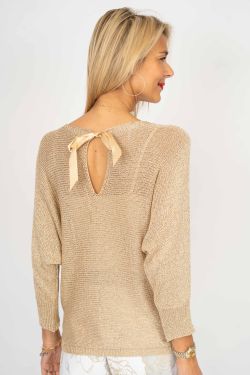 Sweater with Bow detail on back.