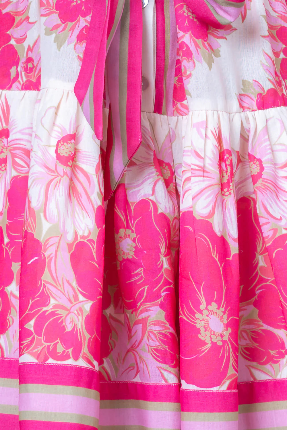 L/S Button-UP Floral Dress