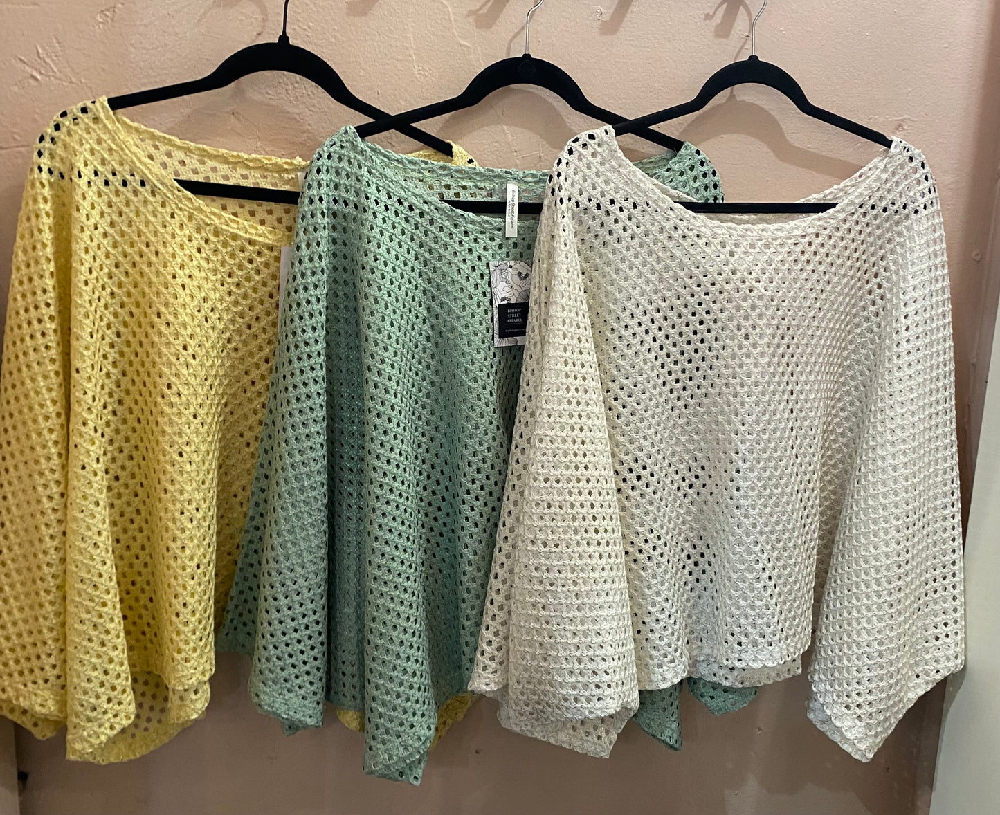 Open Weave Pullover ONE SIZE