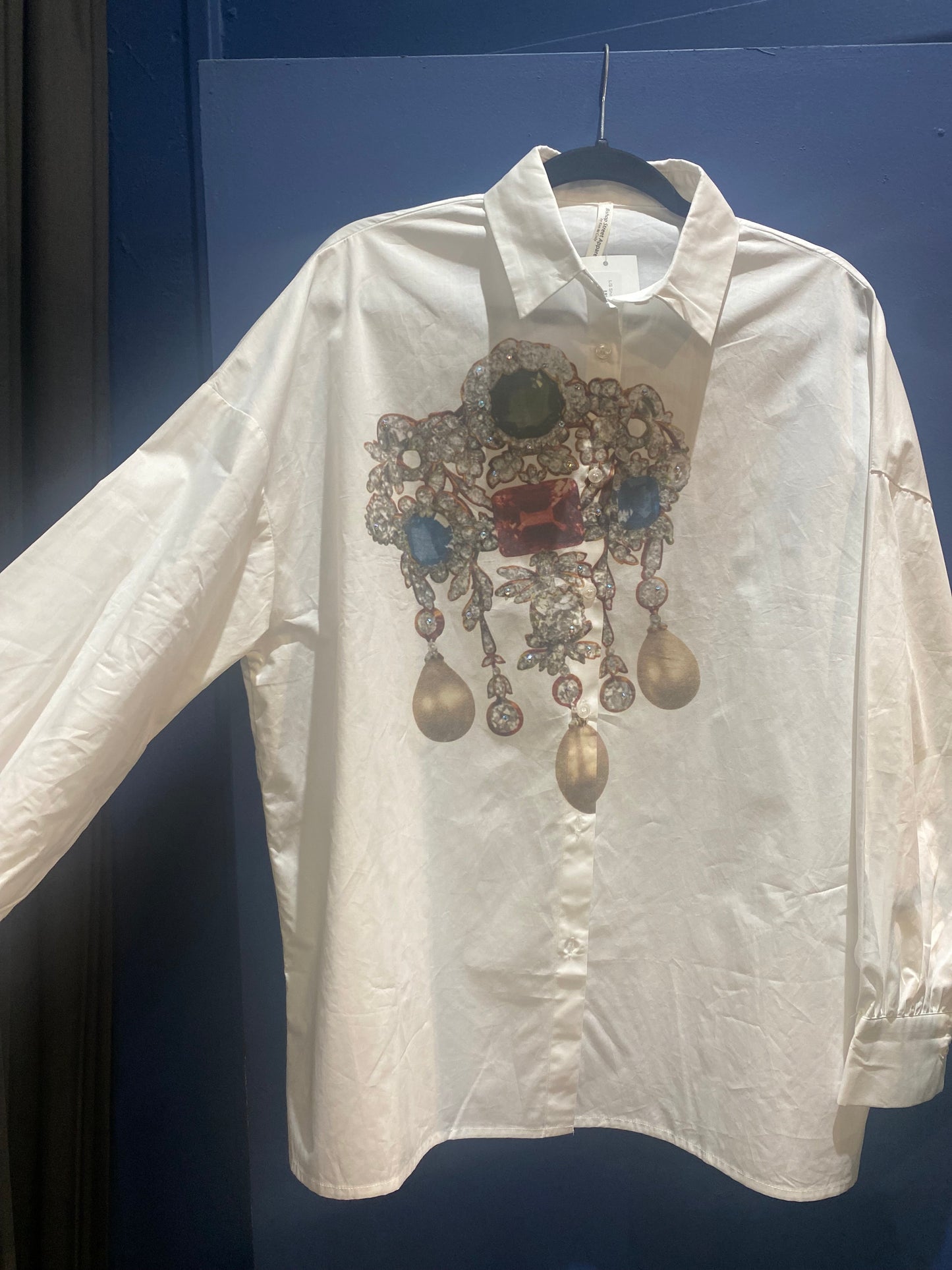 L/S Shirt Stones Pearls