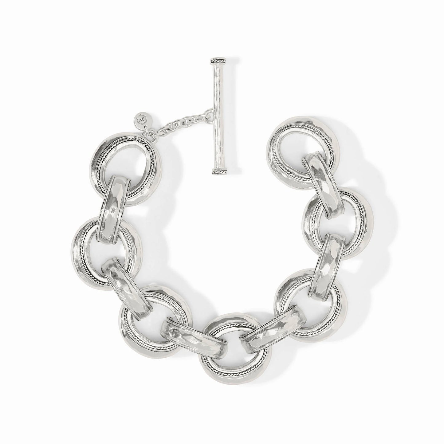 Canes Demi Link Silver Bracelet