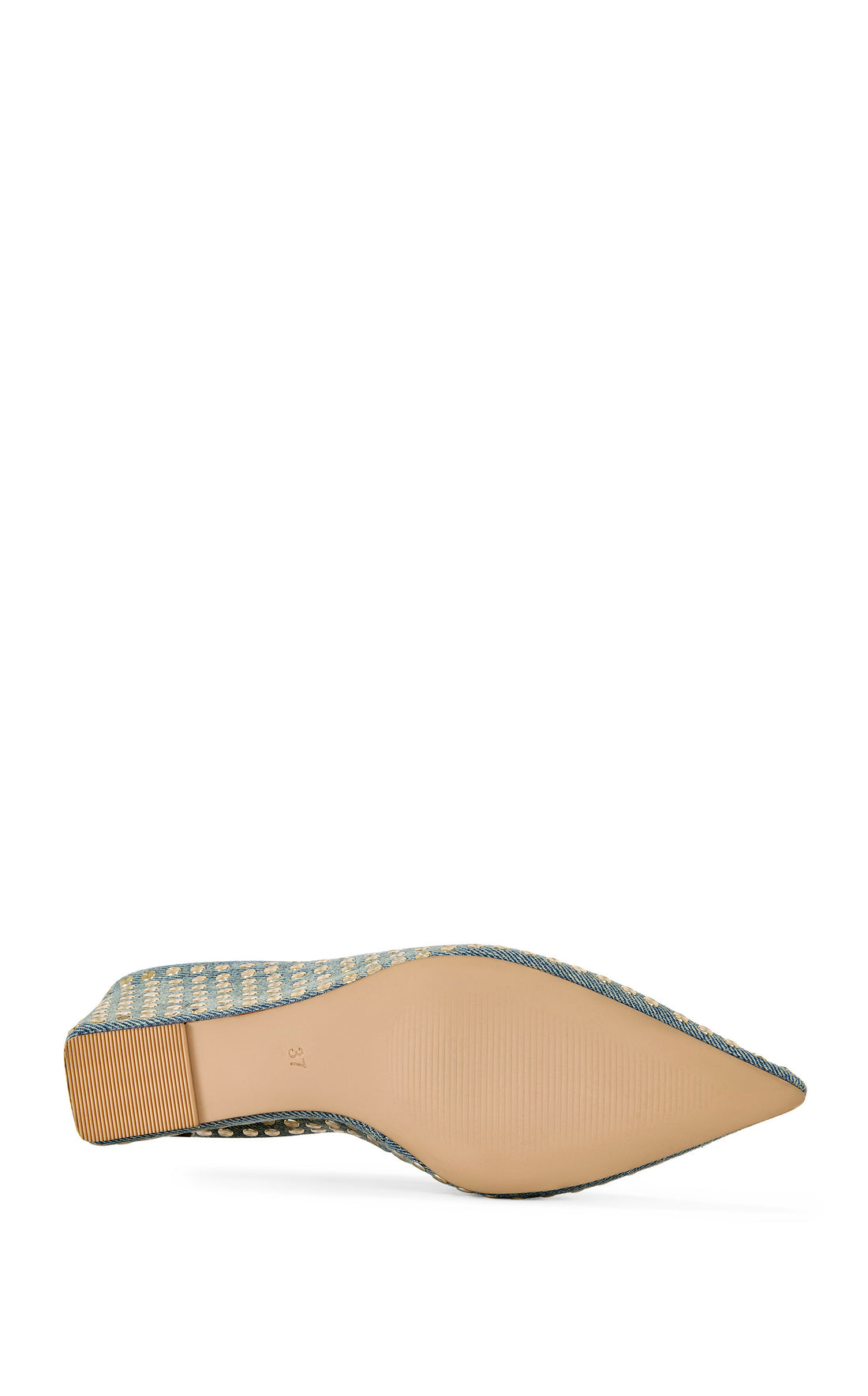 Denim Studs Wedge