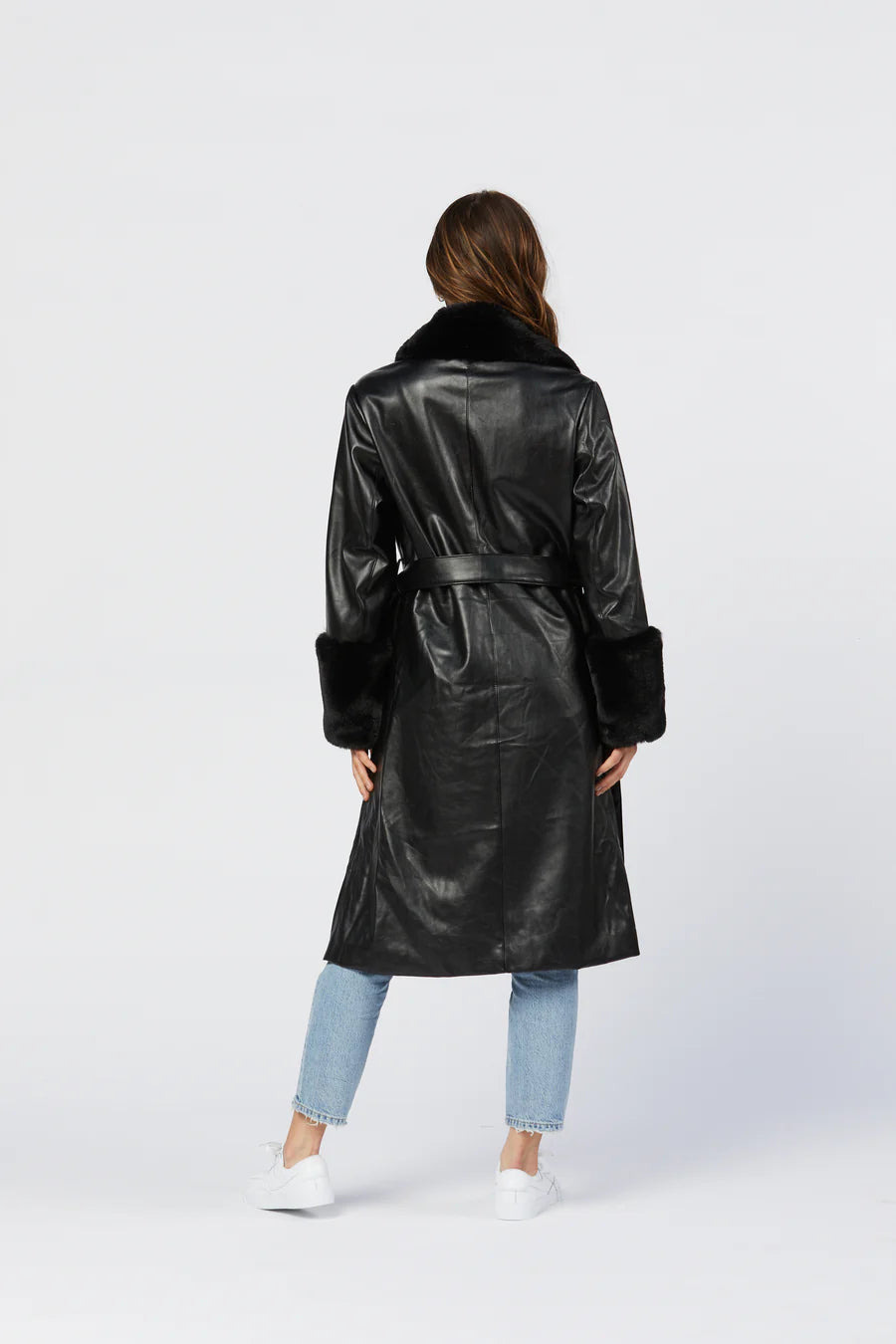 Trench Removable Fur Collar