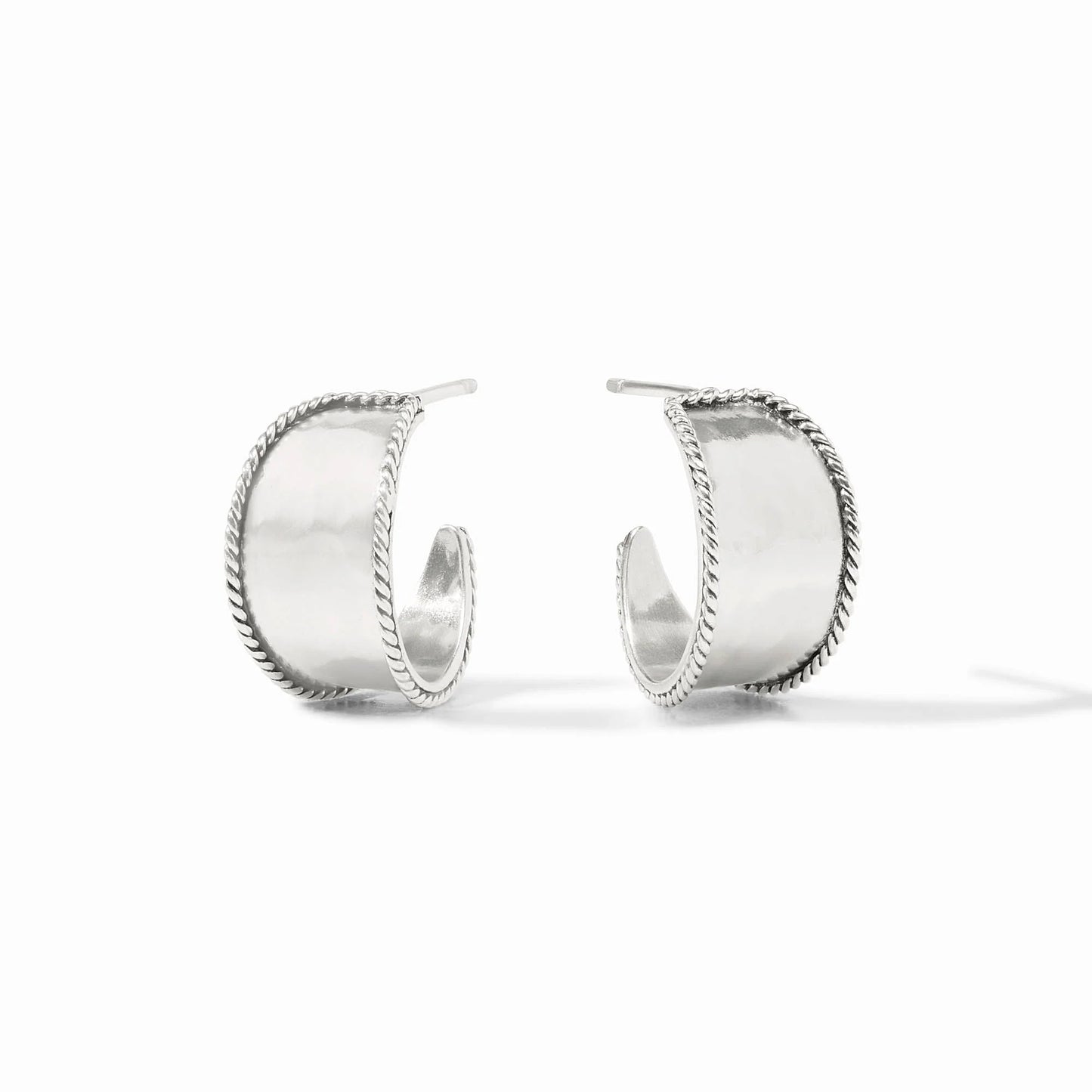 Savoy Silver Hoop Earrings Small