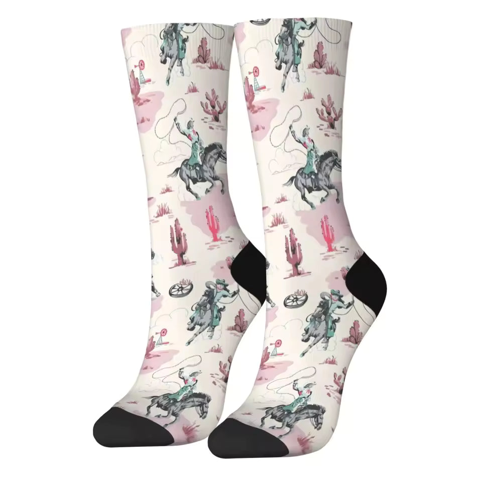 Cowboy Design Socks