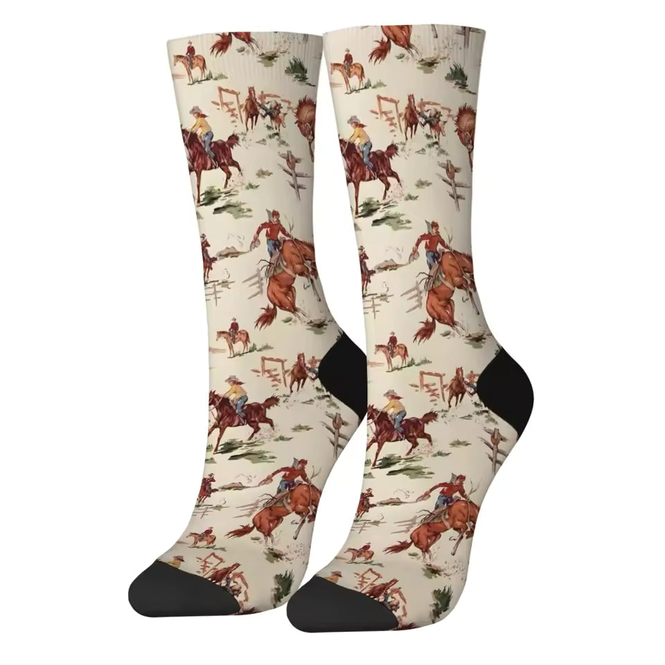 Cowboy Design Socks