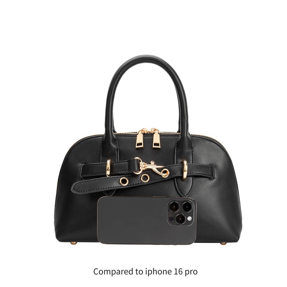 Rue Burgundy Recycled Vegan Handle Bag