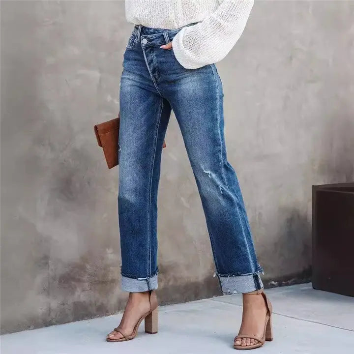Relax Fit Straight Leg Denim