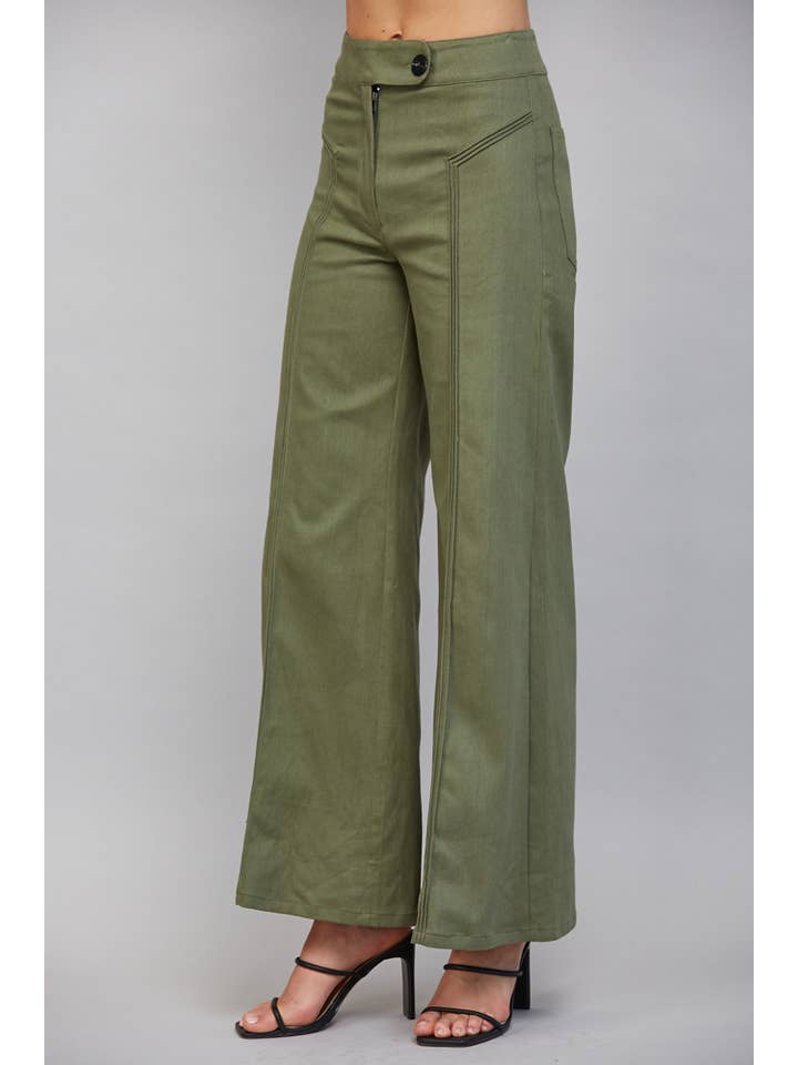 High Waisted Flared Pant