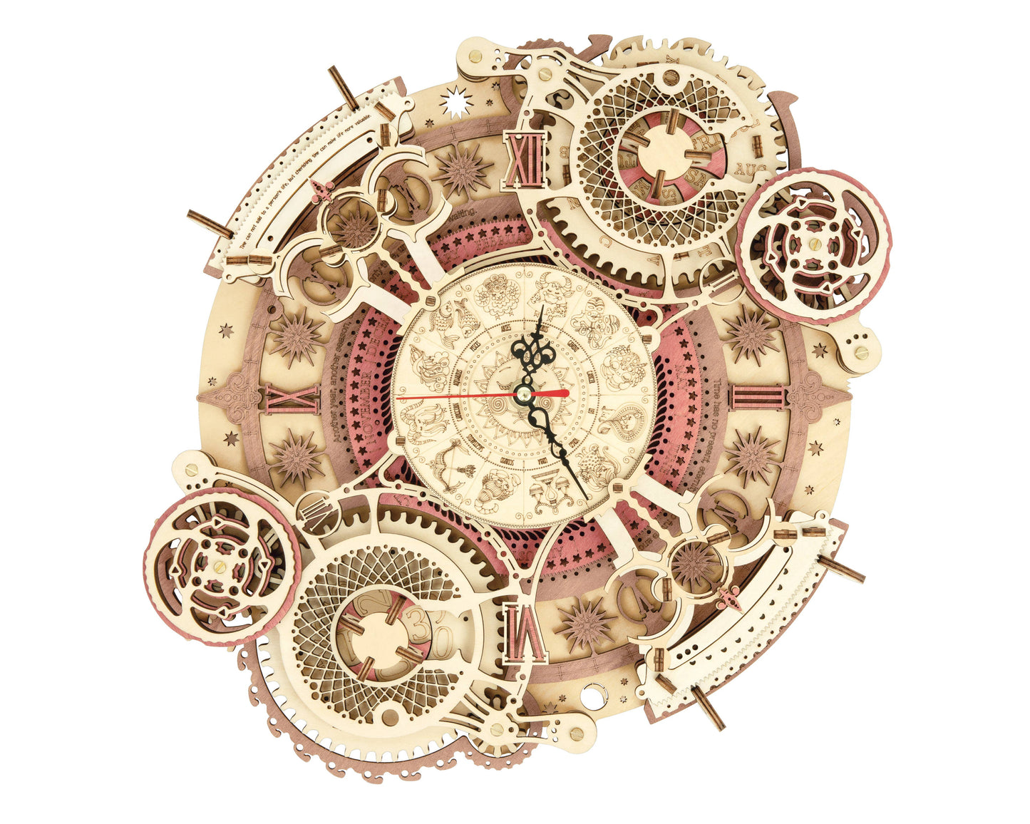 Rokr 3D Wooden Puzzle Wall Clock Model Christmas Gift LC601