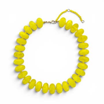 20mm Resin Rondelle Beaded Necklace