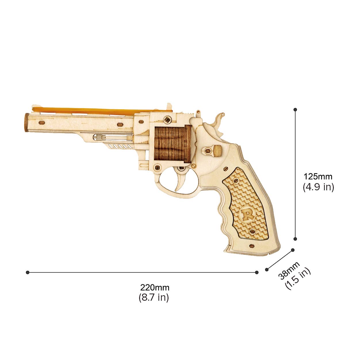 DIY 3D Puzzle: Corsac M60 Rubber Band Gun Kids