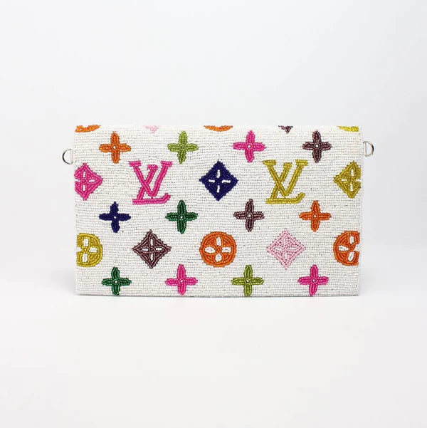 Beaded Envelope Handbag LV Color