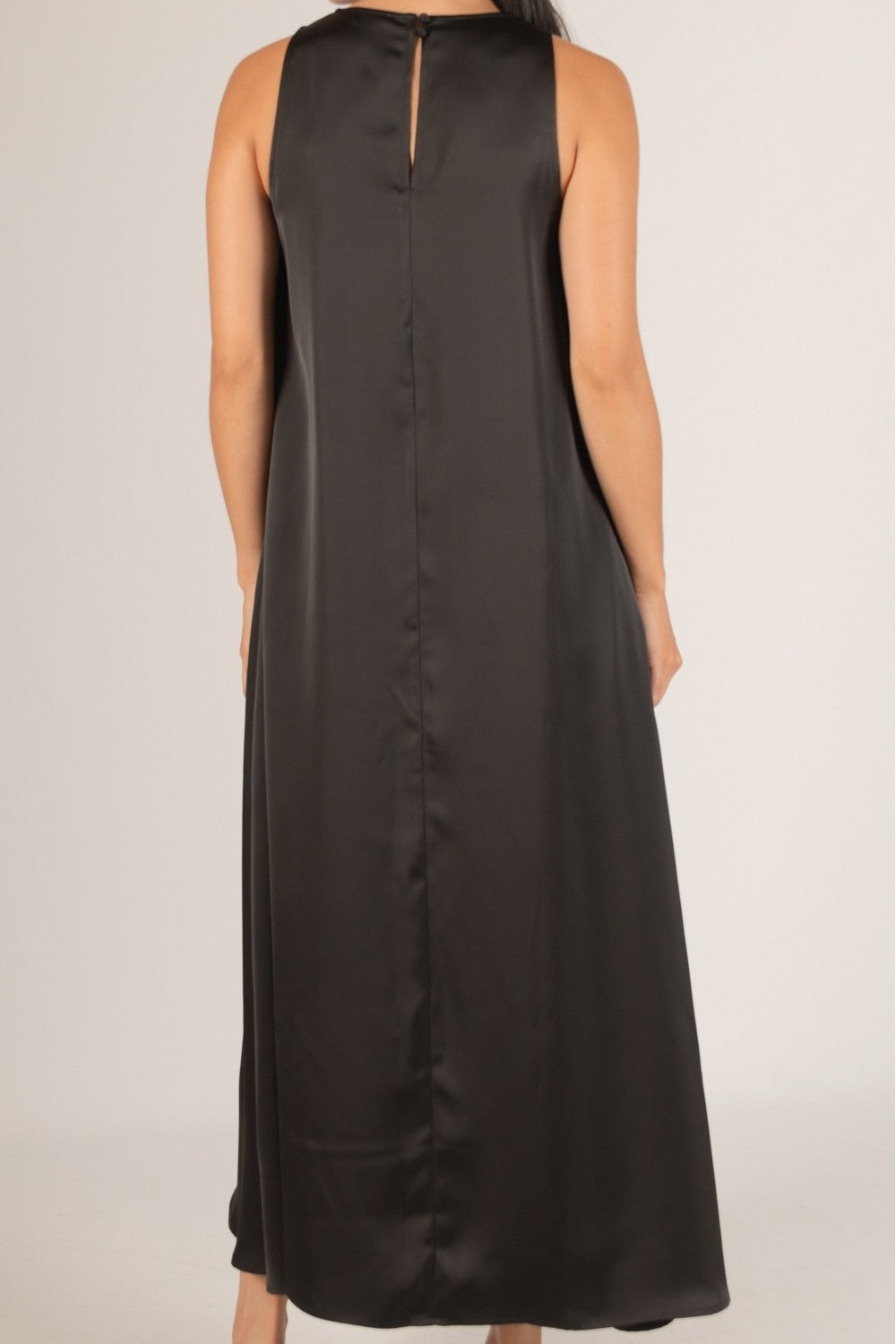 Satin Flowy Maxi Tank Dress