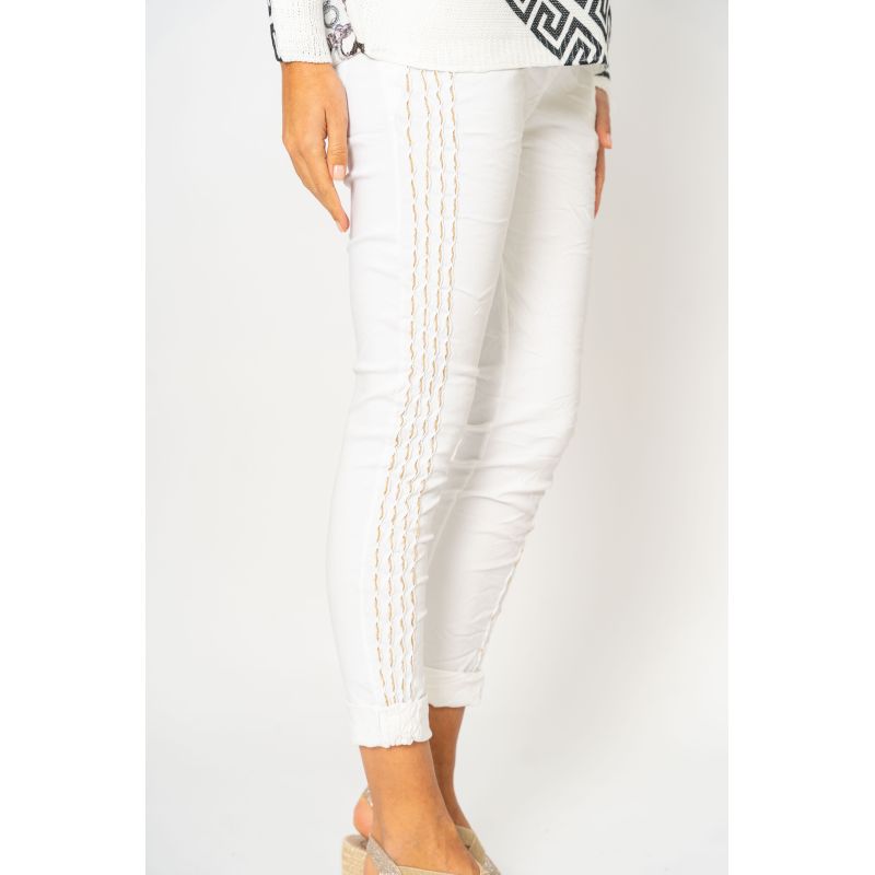 Jegging with Gold Stripes