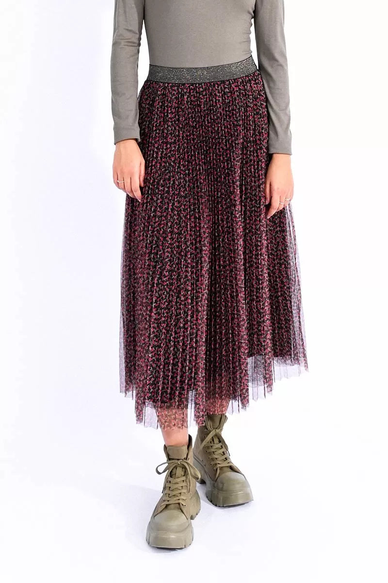 Printed Tulle Skirt