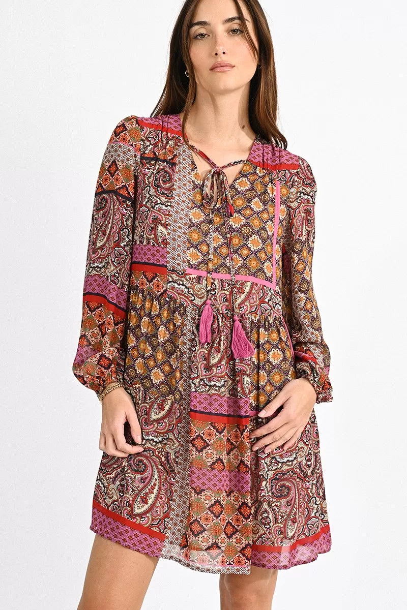 MINI PRINTED DRESS