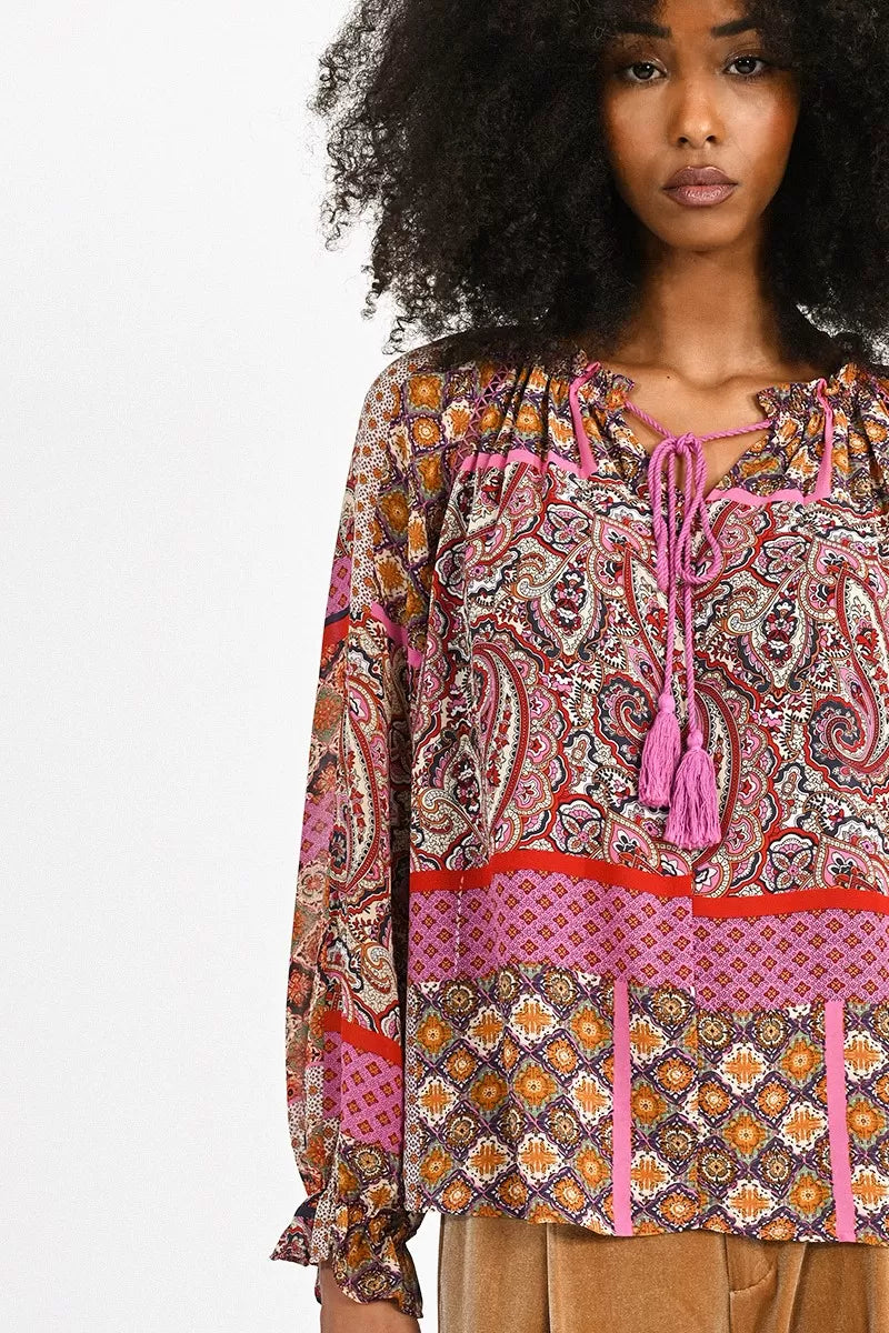 PRINTED BLOUSE