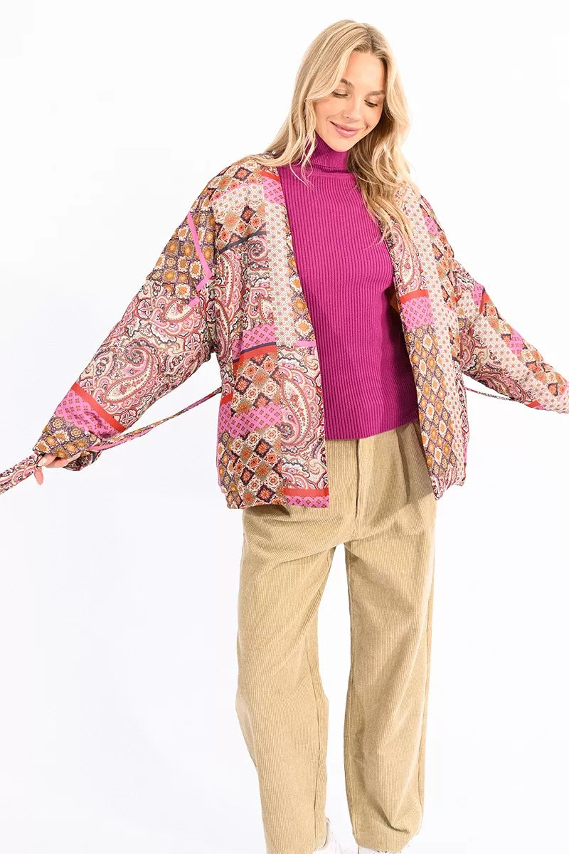 Belted Woven Jacket